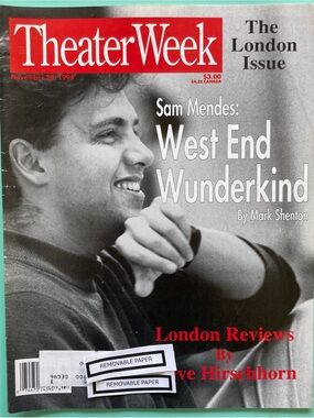 Sam Mendes The London Issue Theater Week Magazine November 20 1995 Address Label